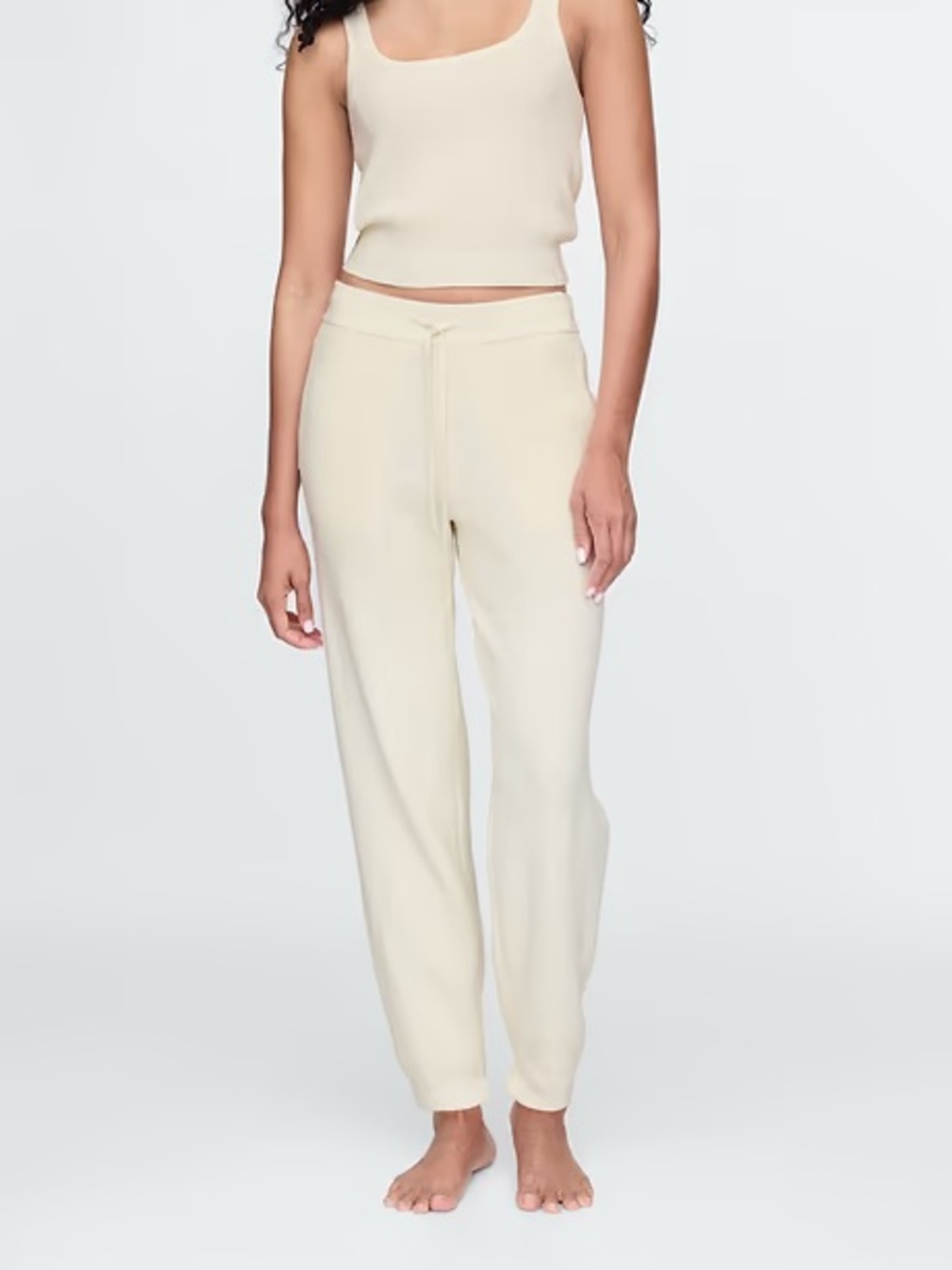 GAPBody • XS Cream Cashsoft Waffle Knit Jogger Lounge Pants